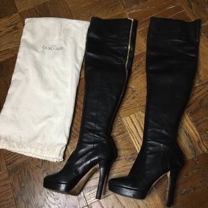 Jimmy Choo over the knee platform boots